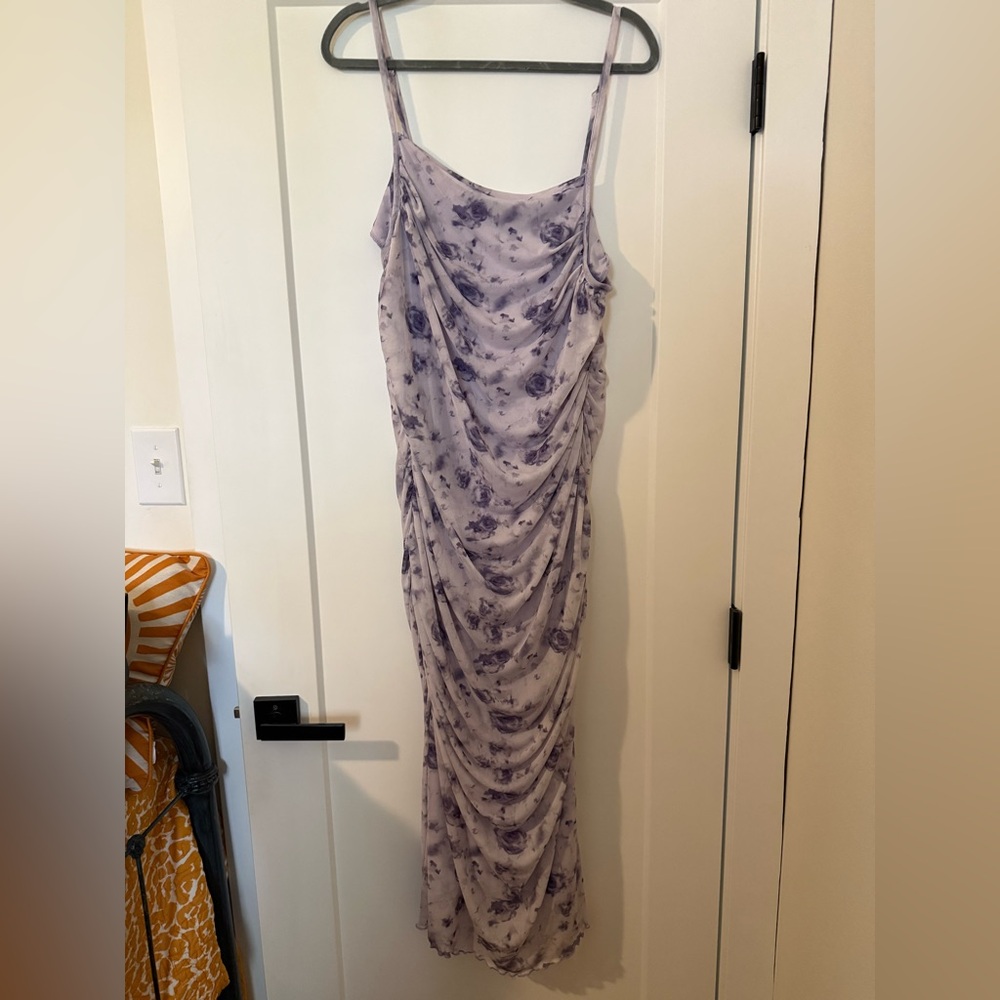 SHEIN Curve Lavender Floral Dress